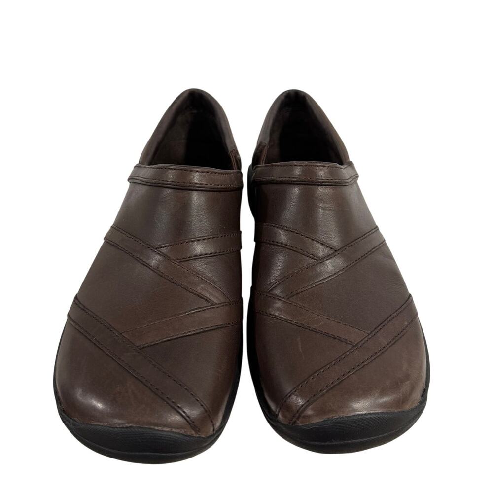 Merrell Encore Eclipse Leather Comfort Loafers Air Cushion Brown Womens Size 7